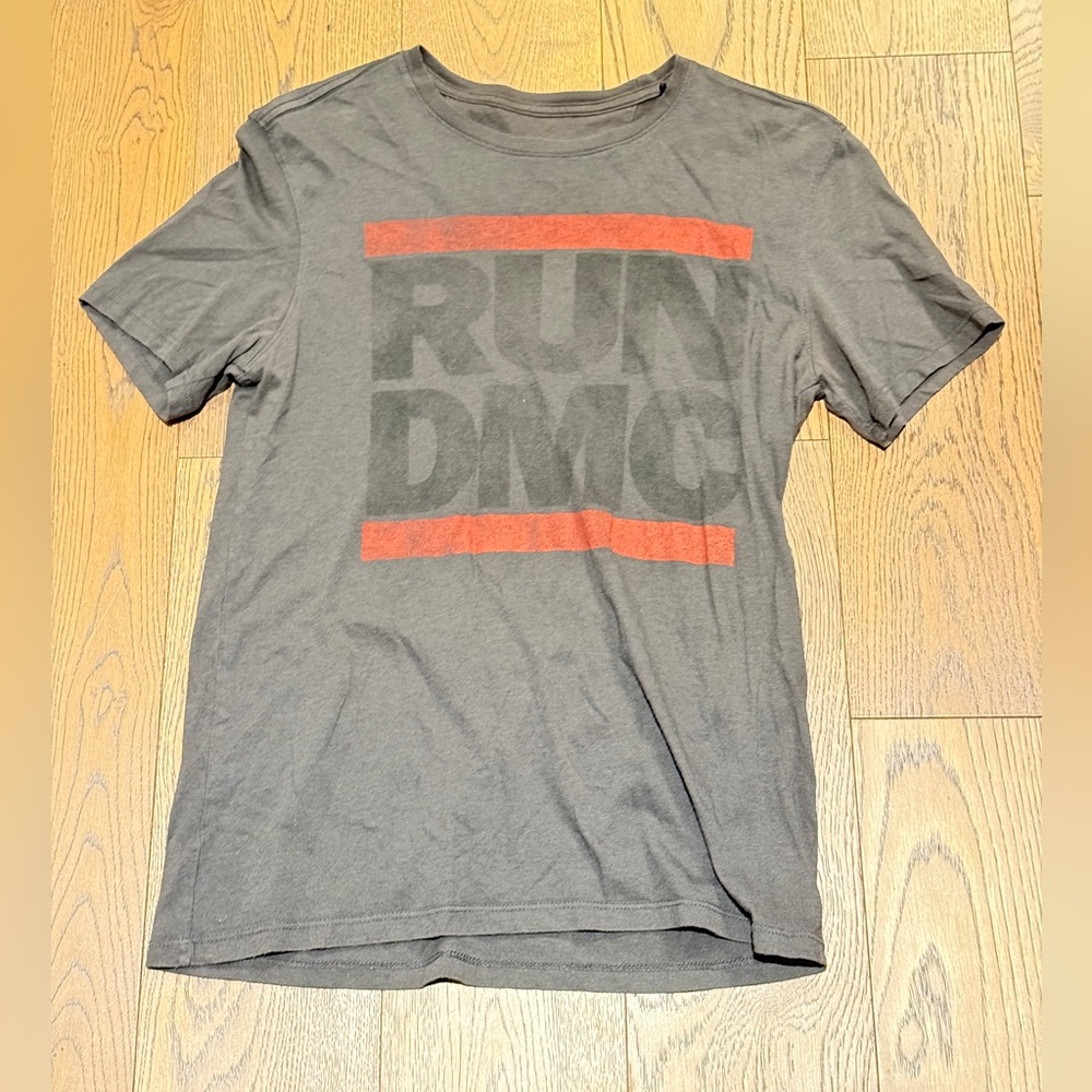 RUN DMC Gray and Red Men's T-Shirt John Varvatos